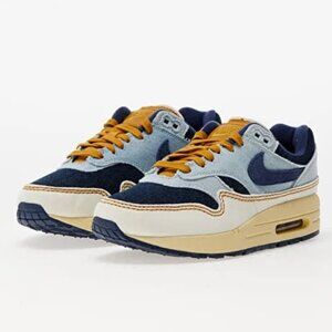 Nike Men’s Sneakers - Navy, Light Blue, Mustard, Cream